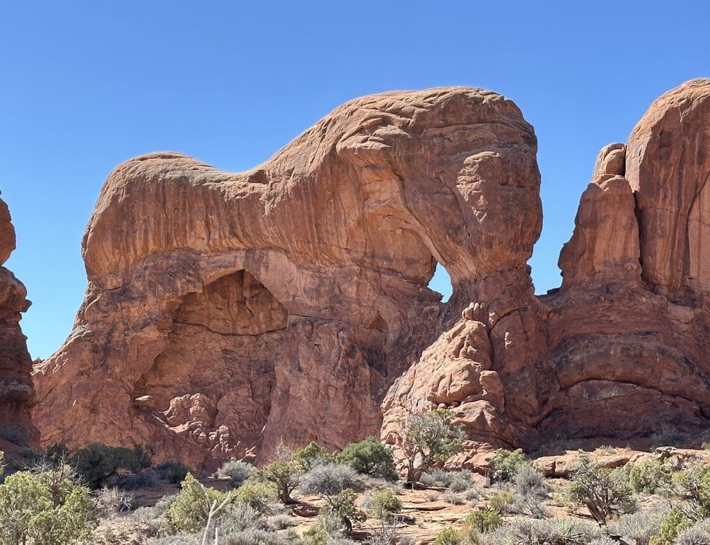 Parade of Elephants near Double Arch