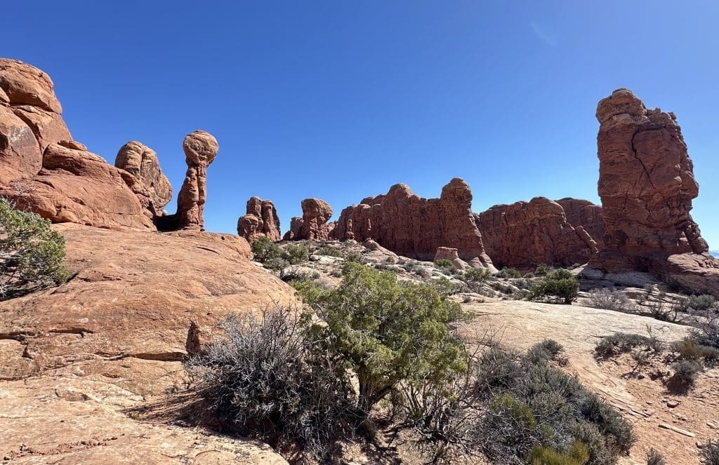 Walk among the monoliths in the Garden of Eden at Arches