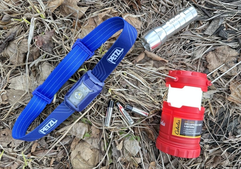 Headlamp and compact flashlight best for hiking