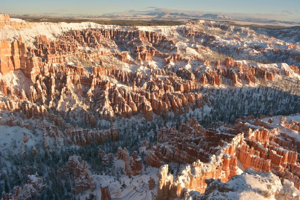 Bryce Point looking north in the morning light