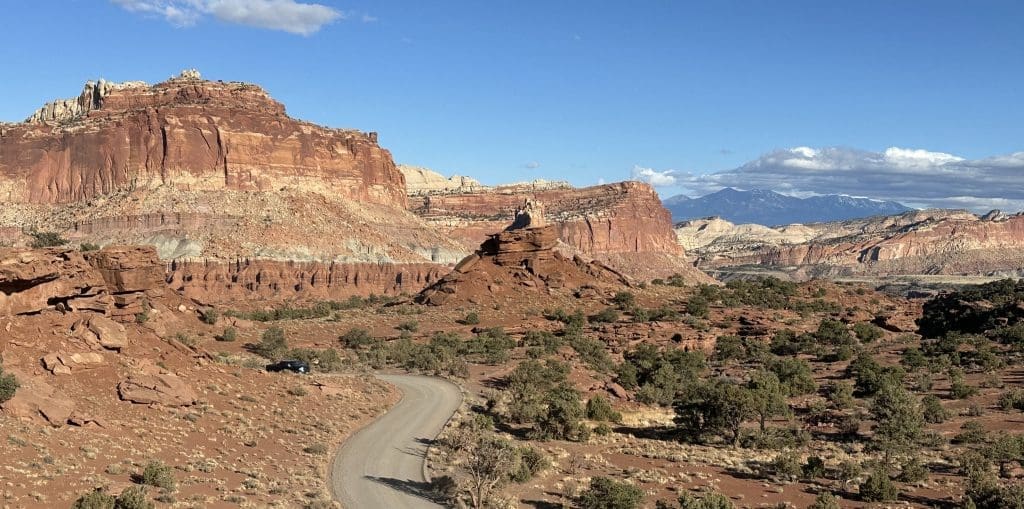 Panorama Point has one of best views in Capitol Reef National Park.