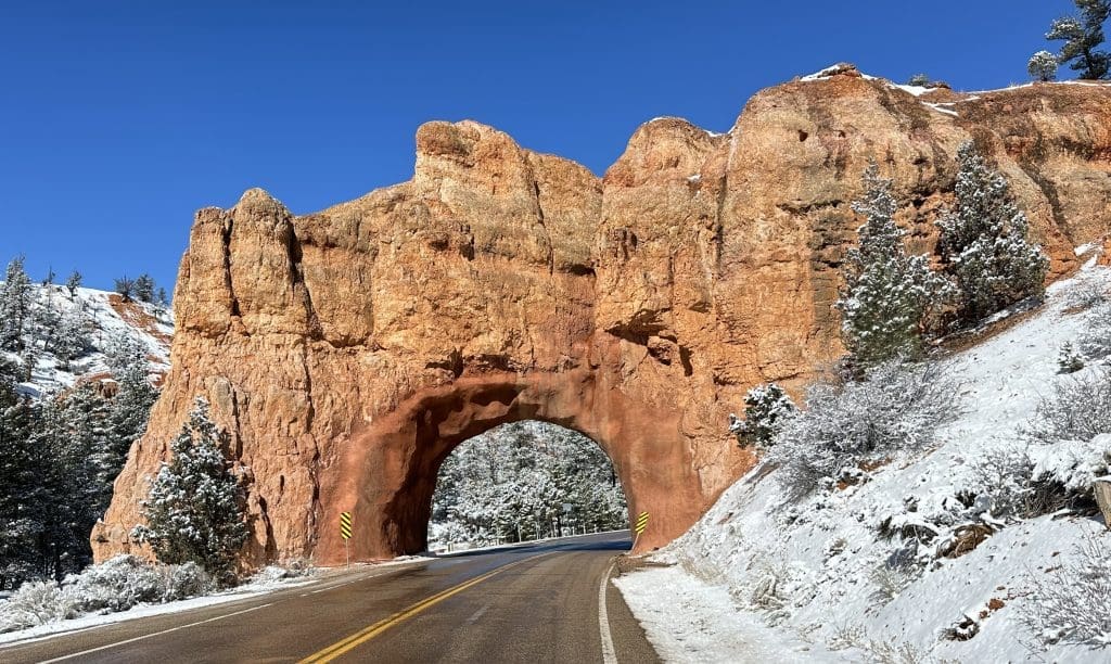 Second tunnel heading west on Utah's Scenic Byway 12