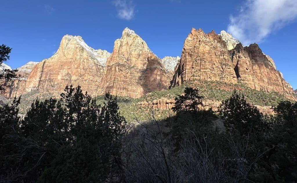 The Court of Patriarchs in Zion National Park