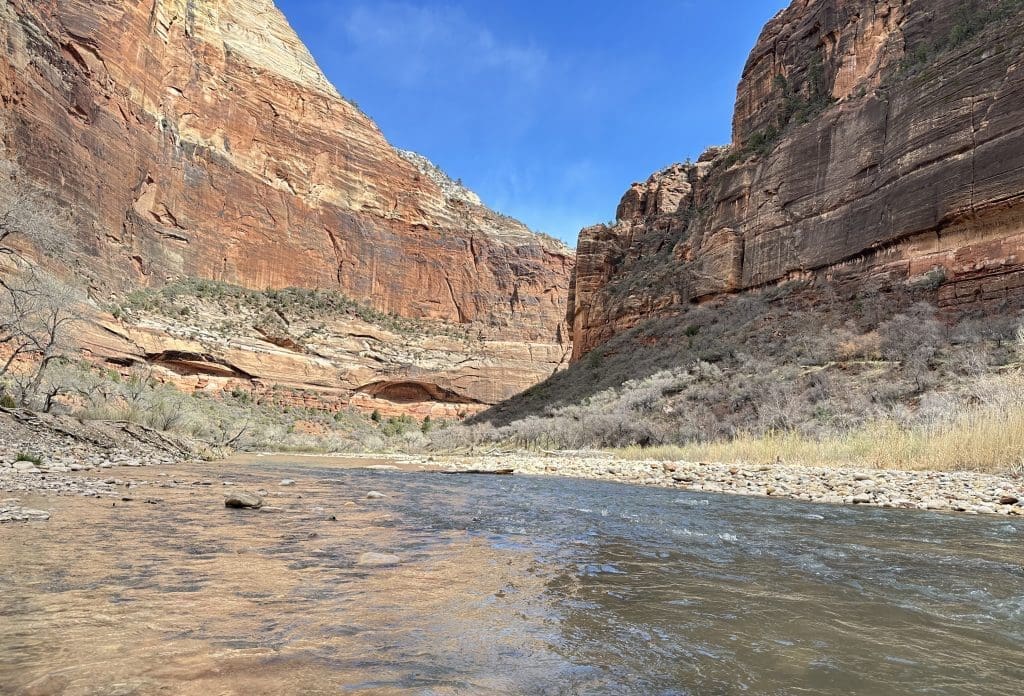 North Fork Virgin River near Big Bend in Zion National Park
