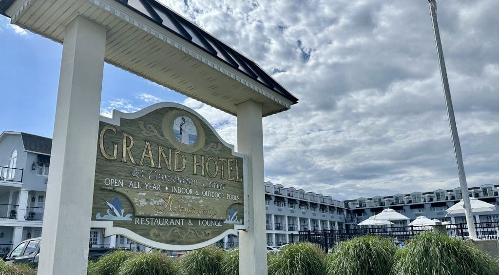 The beachfront Grand Hotel in Cape May