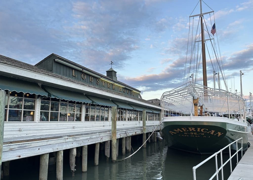 Schooner American moored dockside at The Lobster House