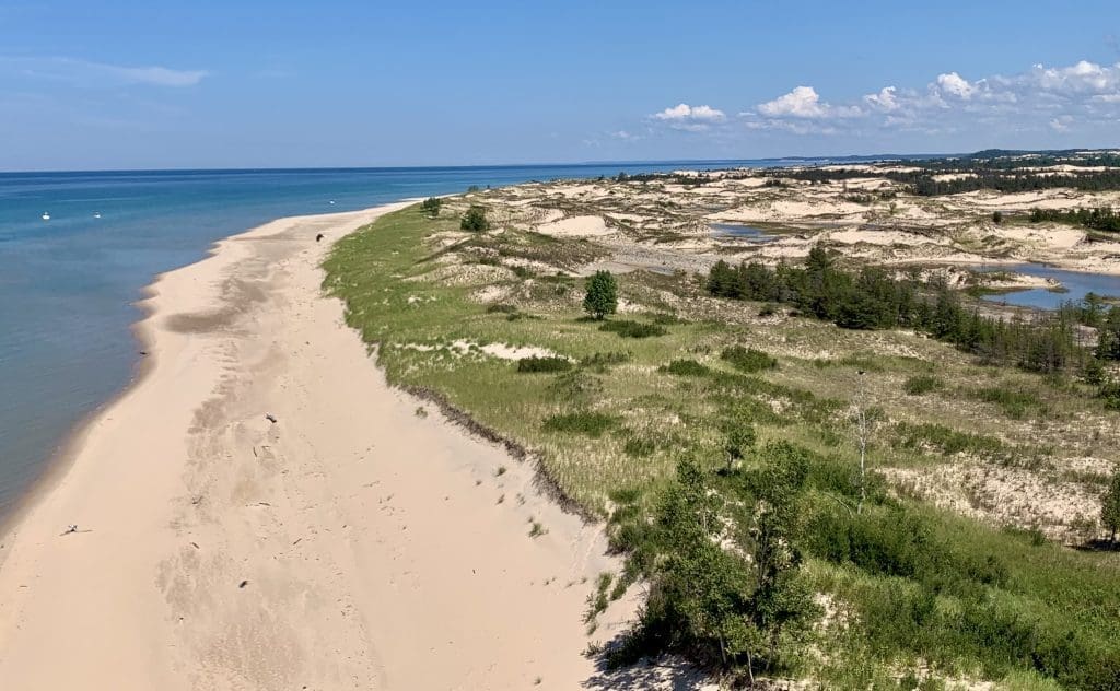 Lake Michigan Beach north of Big Sable Light in Ludington State Park