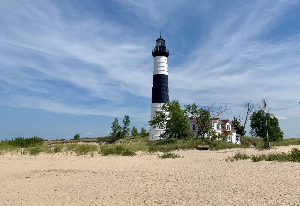 Big Sable Point overlooks Lake Michigan