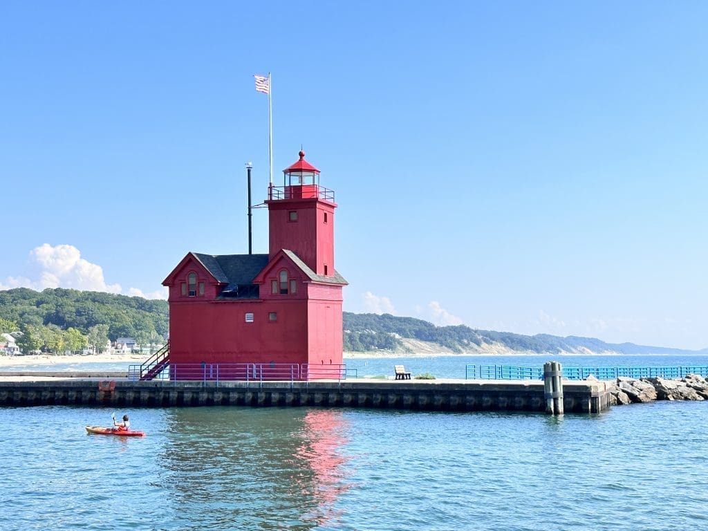 "Big Red" from the north pier