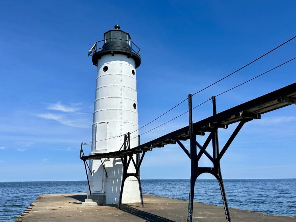 Manistee North Pierhead Light is 38 feet tall