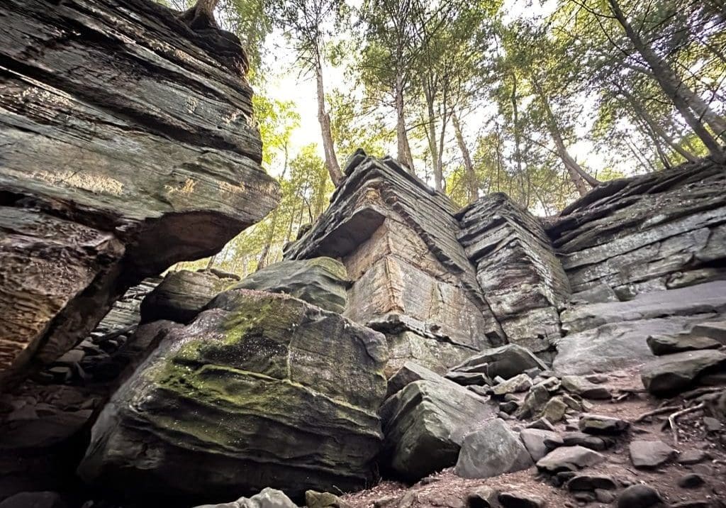 The Ritchie Ledges is full of stunning rock formations, cliffs, and crevices