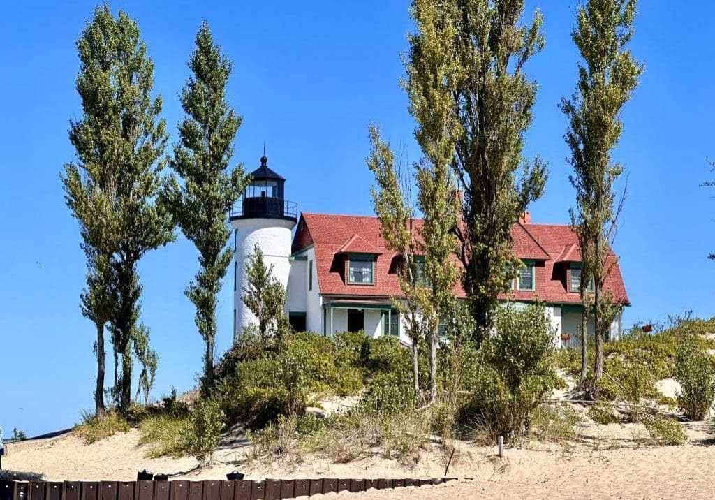 Point Betsie Lighthouse on Lake Michigan